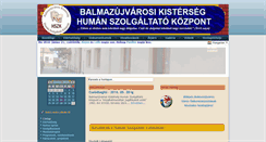 Desktop Screenshot of humanszolgaltato.balmazujvaros.hu